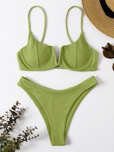 Push Up Bikini Thong Women Swimsuit Summer Beachwear Bathing