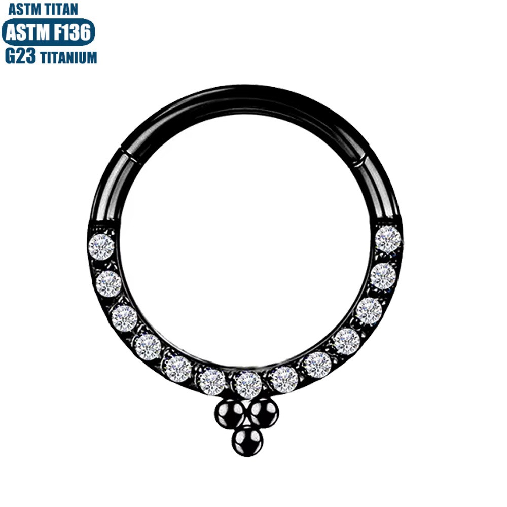 Pointed titanium steel lip stud product view