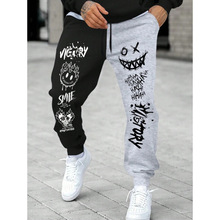 D 78128 Men's printed double pocket drawstring pants ��ʿӡ