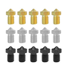 E3D喷嘴V6喷嘴 黄铜不锈钢硬化钢 1.75mm Mega I3 3D打印机喷头