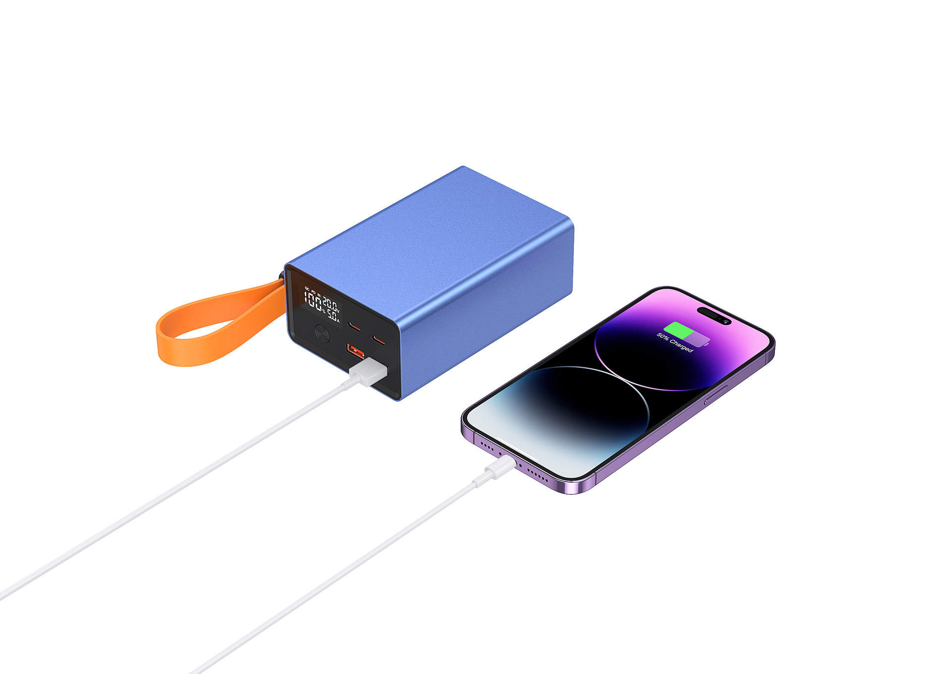 Aluminum Alloy Ultra-Large Capacity 40000mAh Power Bank with PD Bidirectional Fast Charging Durable Portable Mobile Power Supply for Students and Outdoor Use