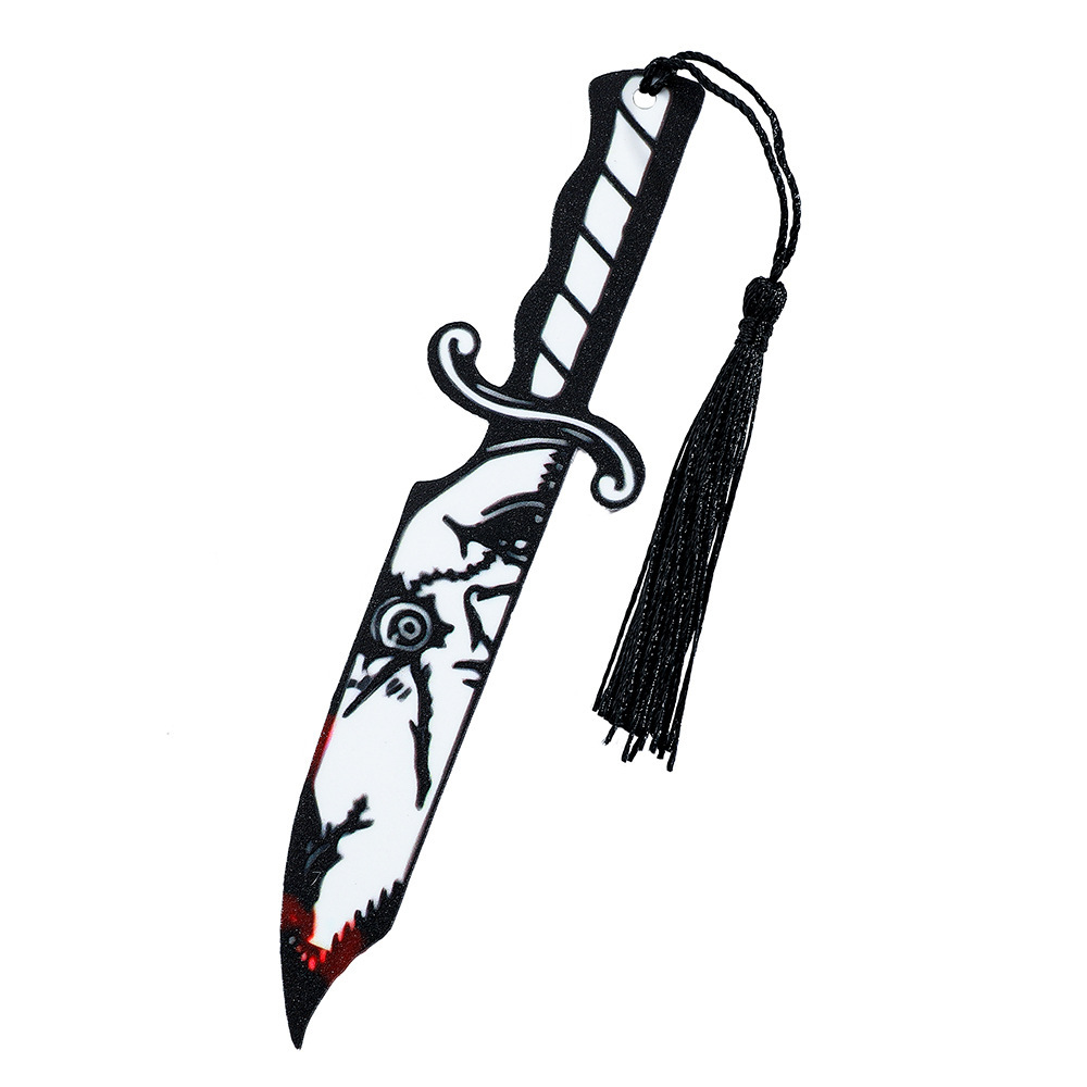 Halloween Europa y América extraña creativa alternativa personalidad pendientes de sangre pendientes de acrílico punk cuchillo de cocina daga image 12