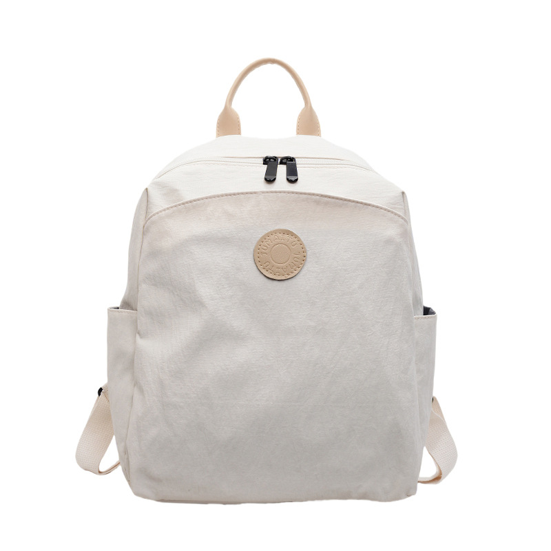 Bolsa de estudiantes de moda coreana para mujeres 2025, verano, nueva moda, mochila casual de gran capacidad, bolso de viaje simple para mujeres
