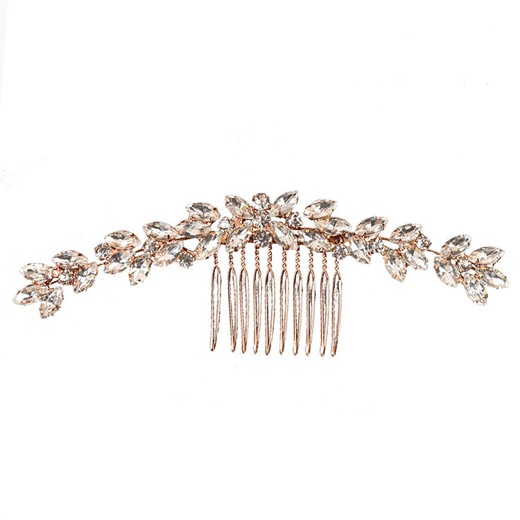 European And American Style Tassel Cross-Border Classical Women's Bun Hairpin Rhinestone Comb Wedding Hairstyle Bridal_voghion.com