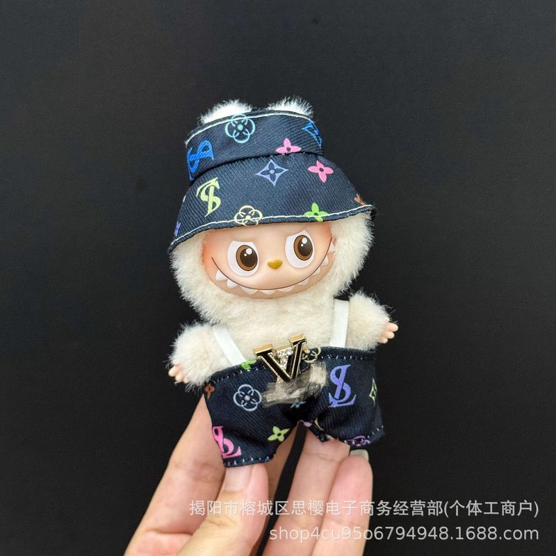 仅衣服适用四代心底密码4.0拉布布娃衣mini版Labubu迷你公仔套装|undefined