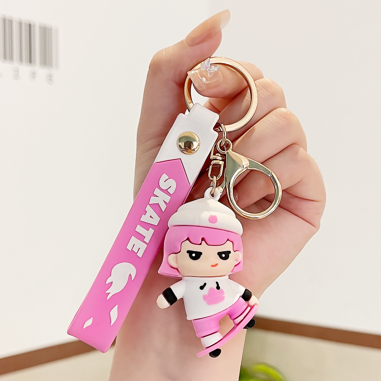 Skateboarding girl【Pink】