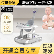 婴儿学步车多功能可坐防侧翻防O型腿女孩男宝宝三合一手推车新款