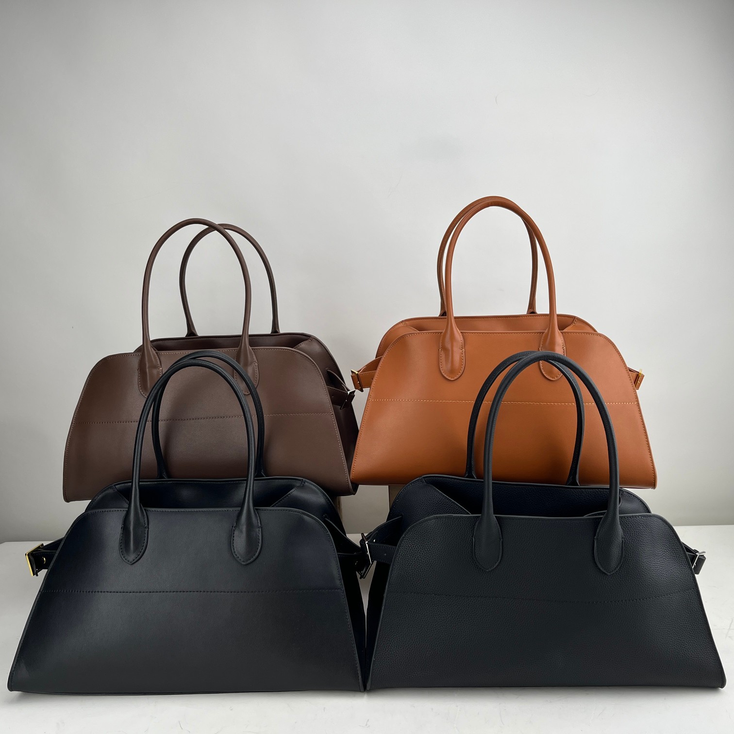 2024 nuevo bolso horizontal de gran capacidad con piel de vaca de grano litchi bolso de cercanías de alta calidad bolso de mujer de hombro único