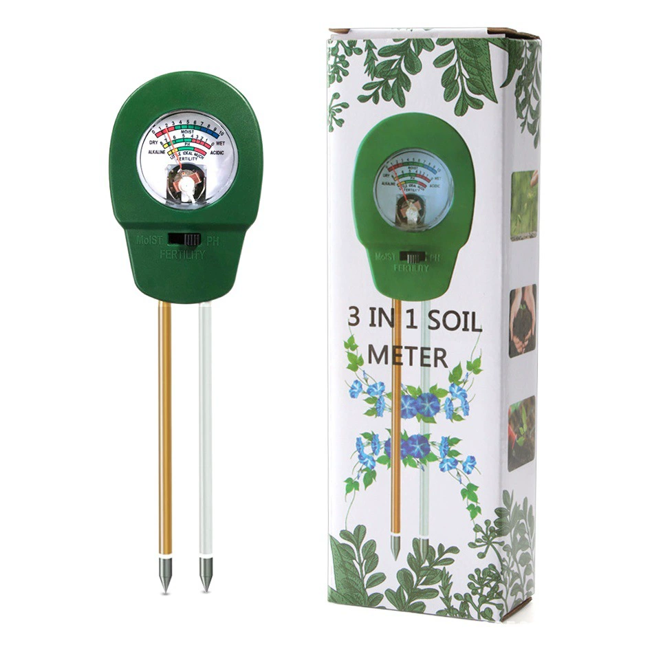 Детектор почвы три в одном значение pH почвы pH влажность почвы плодородие почвы Садоводство тестер для посадки