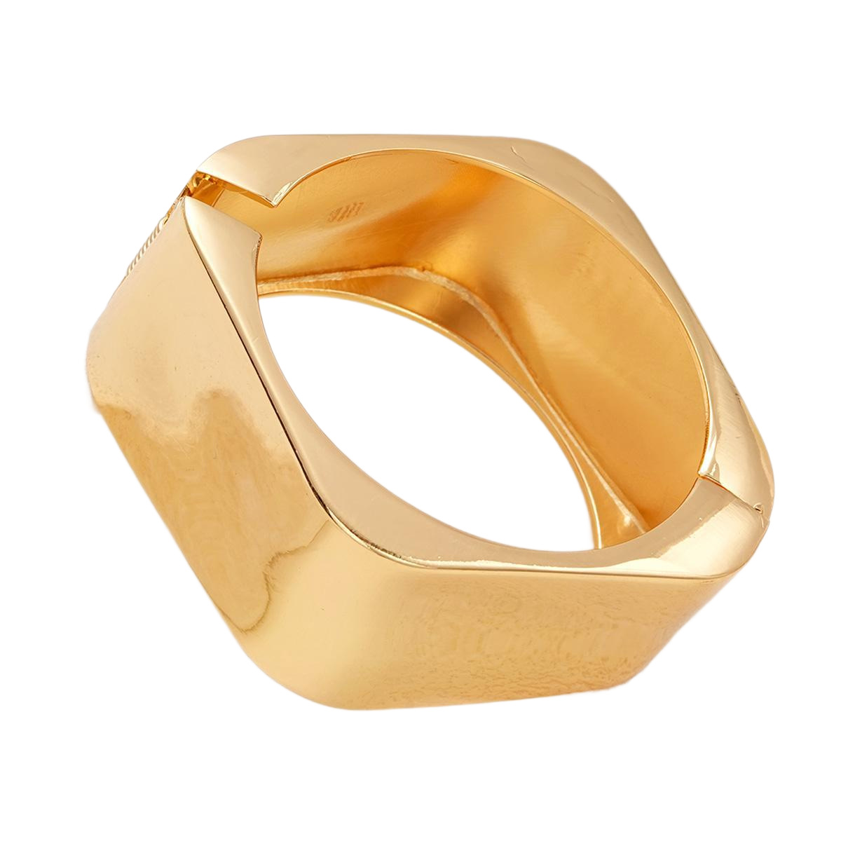 Europa y los Estados Unidos transfronterizos nuevos diseños de alta intensidad de diseño de metal sensible a la luz pulsera cuadrada geometría personalidad pulsera ancha