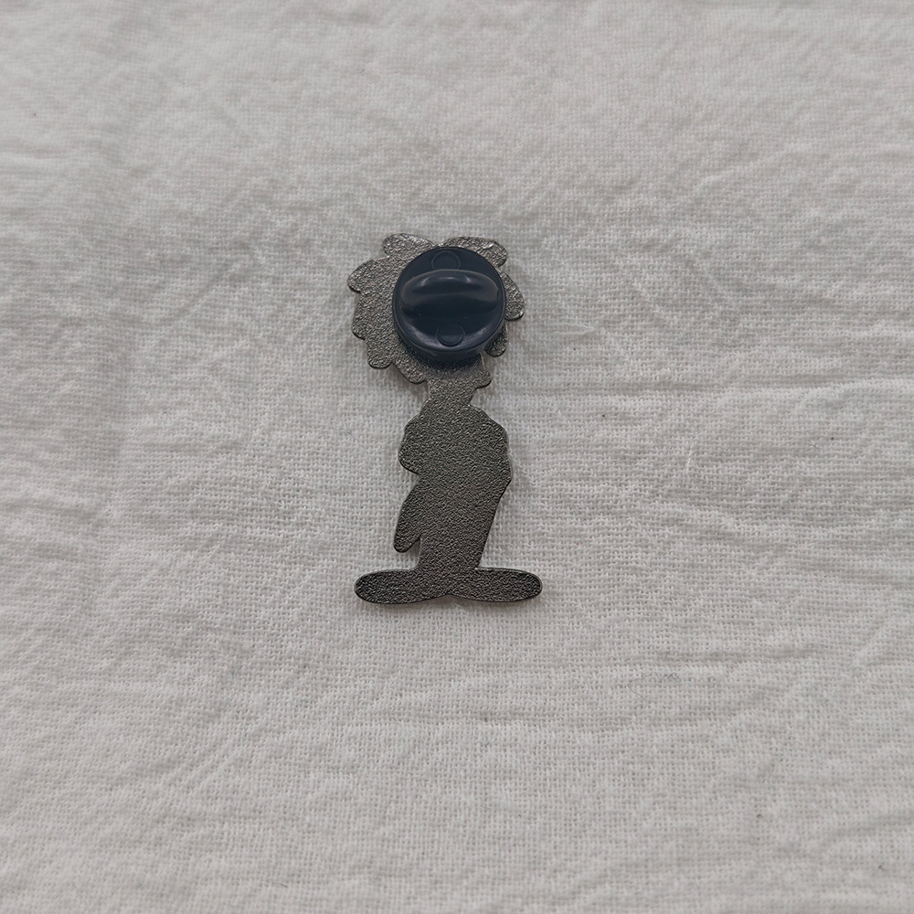 Cartoon Bob Enamel Metal Badge, Fan Collectible Accessory Featuring the Villain Character from the American Tv Series, Fun Pin Decoration
