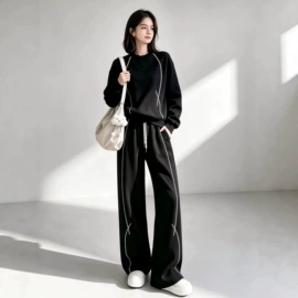 时尚休闲套装;连衣裙;女式针织衫