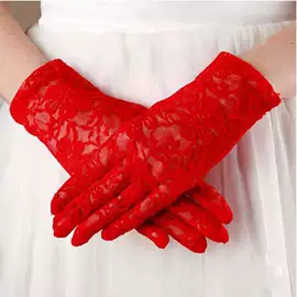 婚庆手套;头纱;成人手套