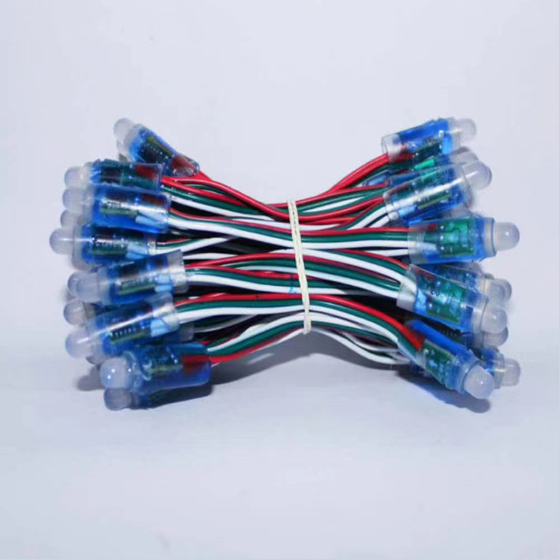 1903全彩外露灯穿孔字发光字灯串12mm幻彩模组2811广