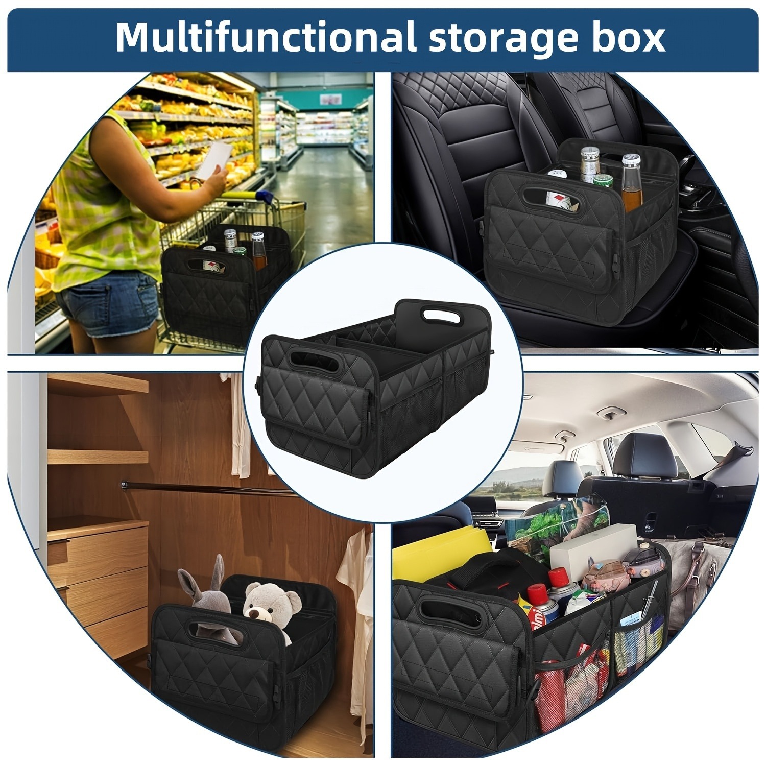 Spot Amazon Trunk Car Storage Box Car Storage Box Storage Box Car Supplies Luggage Trunk