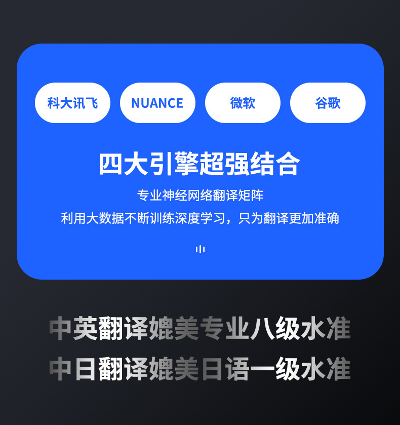 T8 Multilingual Intelligent Translation Machine, global business travel photo translator, Thai portable intelligent translation machine Item Picture