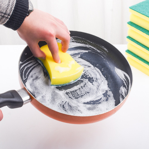 Powerful decontamination cleaning sponge, magic sponge, magic sponge, kitchen dishwashing sponge, single piece