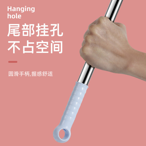 Household retractable and extended clothes drying fork stainless steel clothes support rod student dormitory balcony clothes drying rod clothes hanging rod manufacturer