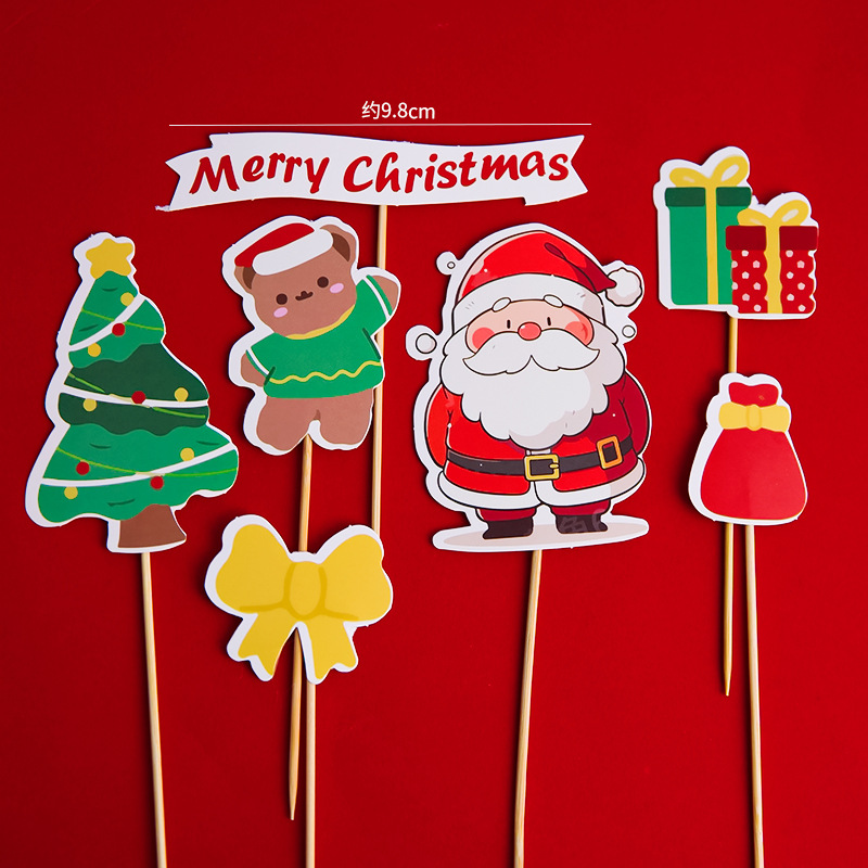 10 sets of Santa Christmas Tree Grizzlies