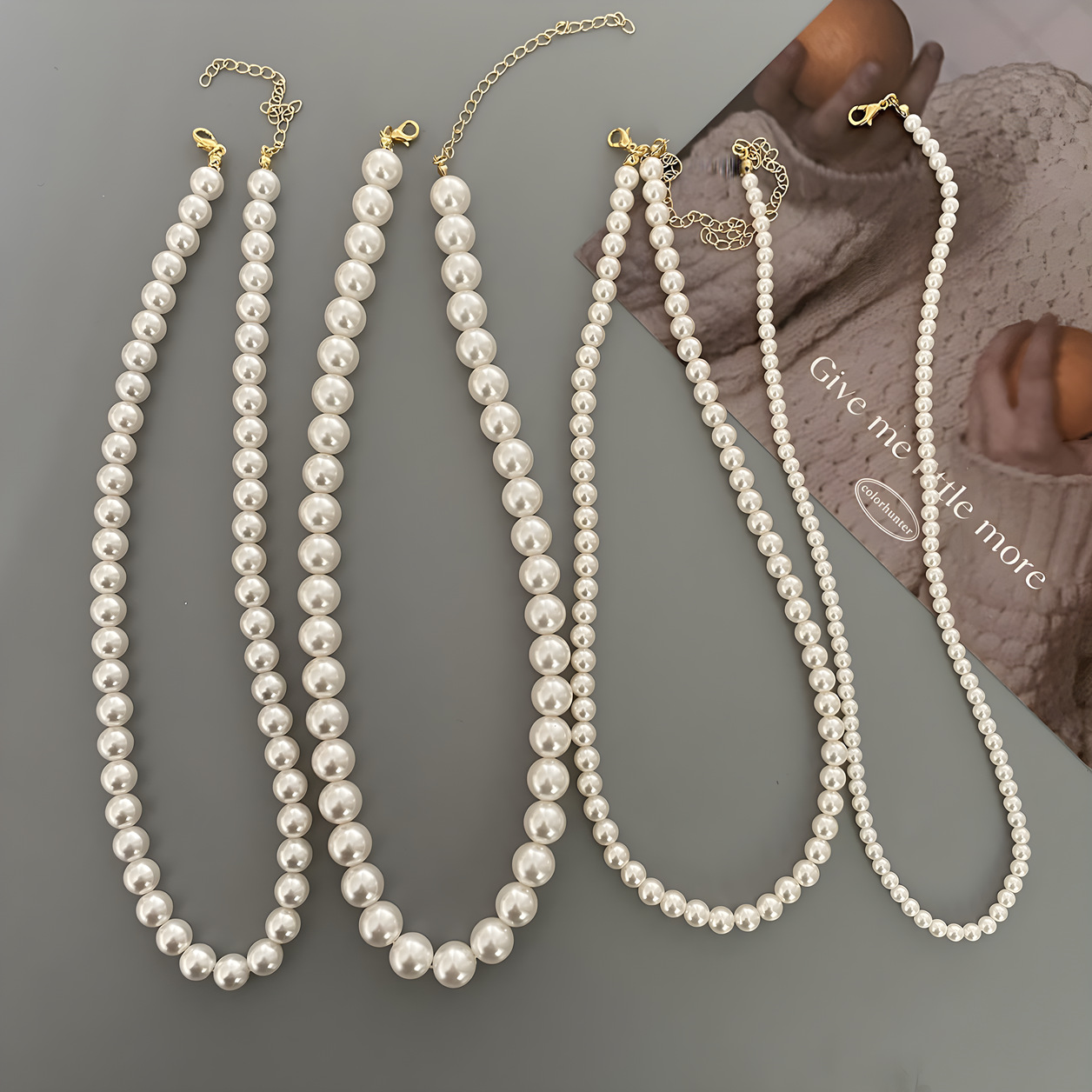 French Luxury Faux Pearl Necklace for Women ins High-End Elegant Versatile Collarbone Chain Trendy Neck Chain