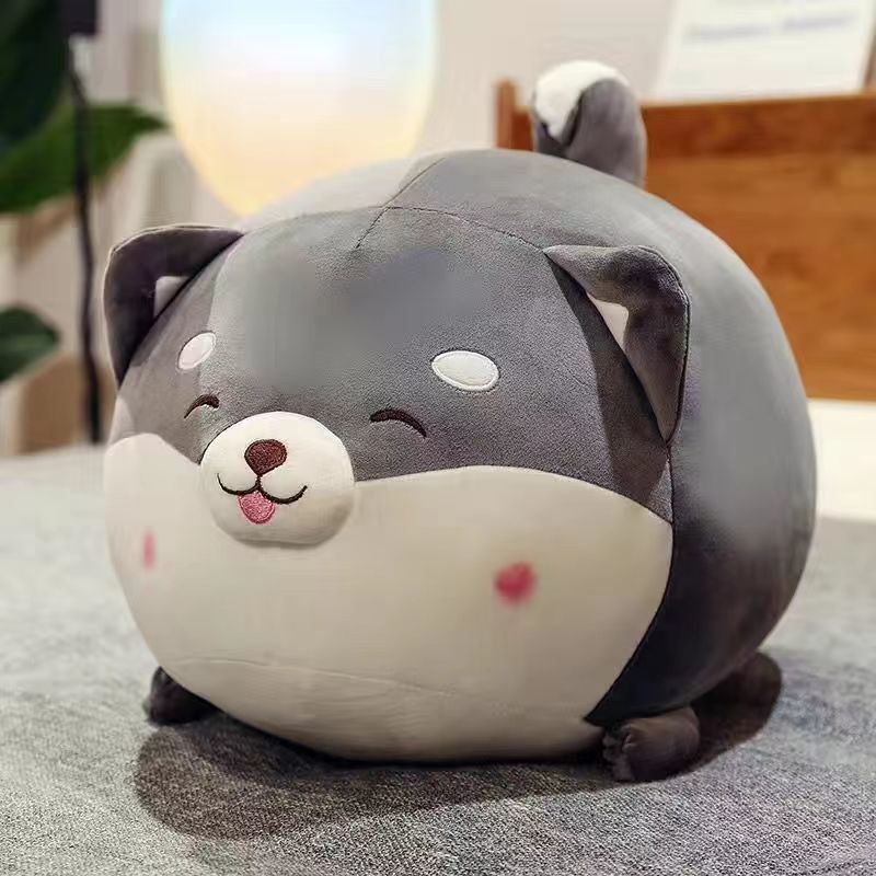かわいい柴犬枕スーパーソフト犬ぬいぐるみ睡眠ベッドコーギー人形人形男性と女性の誕生日プレゼント|undefined