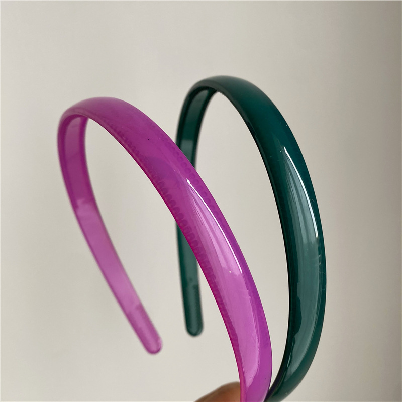 Simple Style Solid Color Arylic Hair Band display picture 5