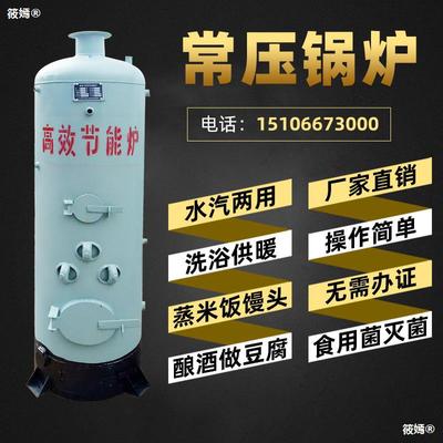 Mushroom sterilization Steamed wine Bean curd Steamed buns Coal steam boiler household Bathing heating Hot water boiler