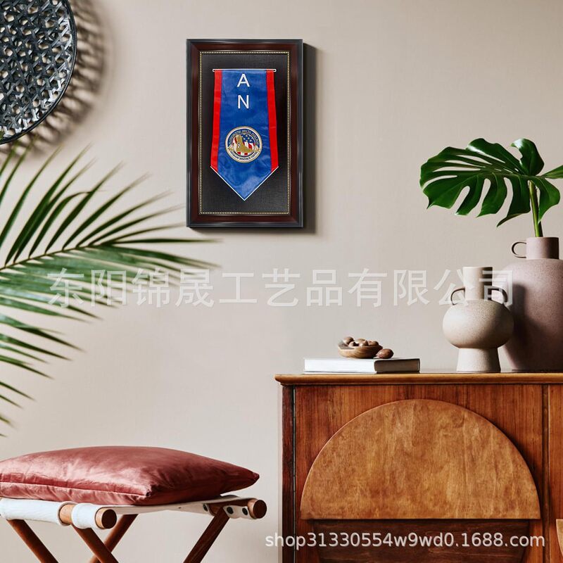 Cross-Border Best-Selling Graduation Ceremony Ribbon Collection Hanging Flag Wall Hanging Shawl Display Frame Photo Frame Decorative Picture Frame