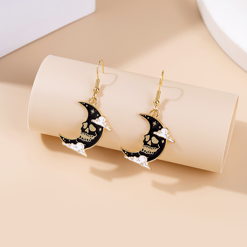 Casual Cat Eagle Snake Alloy Stoving Varnish Women's Drop Earrings 1 Pair display picture 2