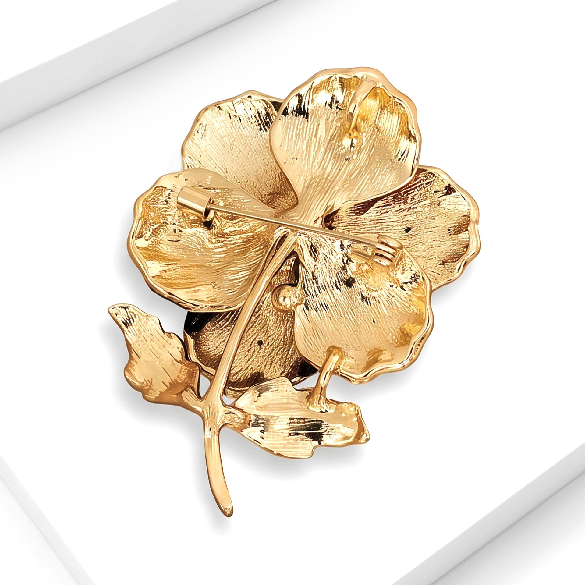 High-end, elegant, and creative enamel poppy flower brooch, a new versatile design, wholesale: BR6053