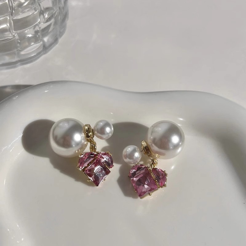 S925银针韩版耳钉简约气质小众个性珍珠耳环女高级感轻奢耳饰批发详情16