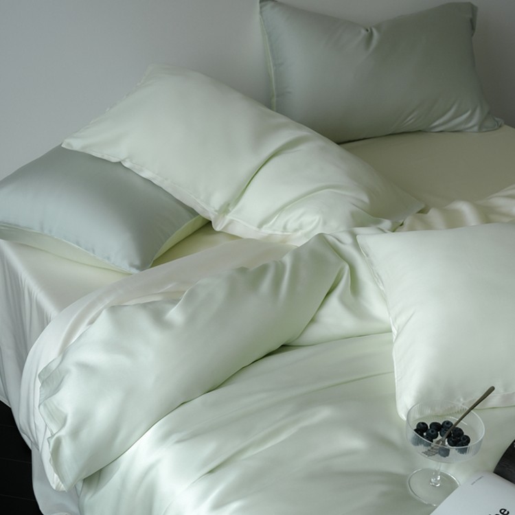 Sommer Bettwäsche Aus Eisseide Und Tencel Lyocell Faser Garnitur_voghion.com