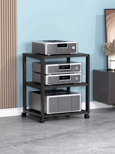 Movable Power Amplifier Rack Multi-Layer Amplifier Bracket Home Speaker Storage Rack Cvd Machine Equipment Bracket Placement Rack