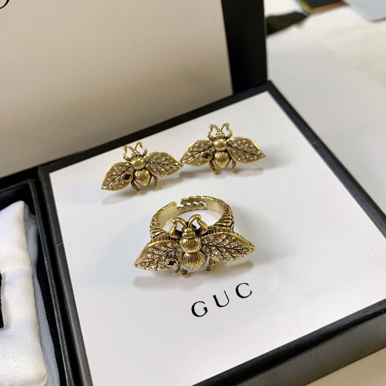 Classic retro small sophisticated elegant earrings with letters