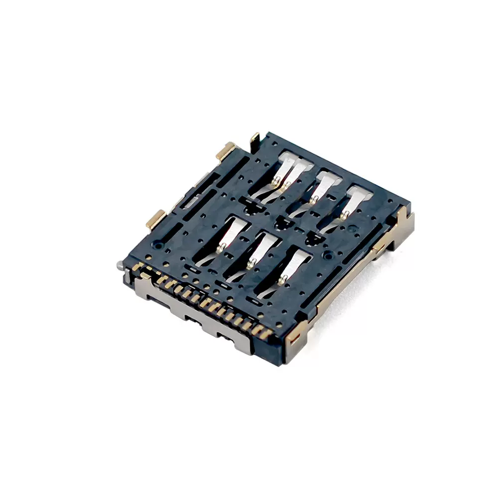 MUP品牌-顶出式 NANO SIM卡座带卡托 卡托可选黑色白色 MUP-C7814