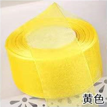 Liquidación al por mayor 4cm transparente hilo de nieve cinta flor regalo caja hornear cinta gasa hecha a mano arco cinta