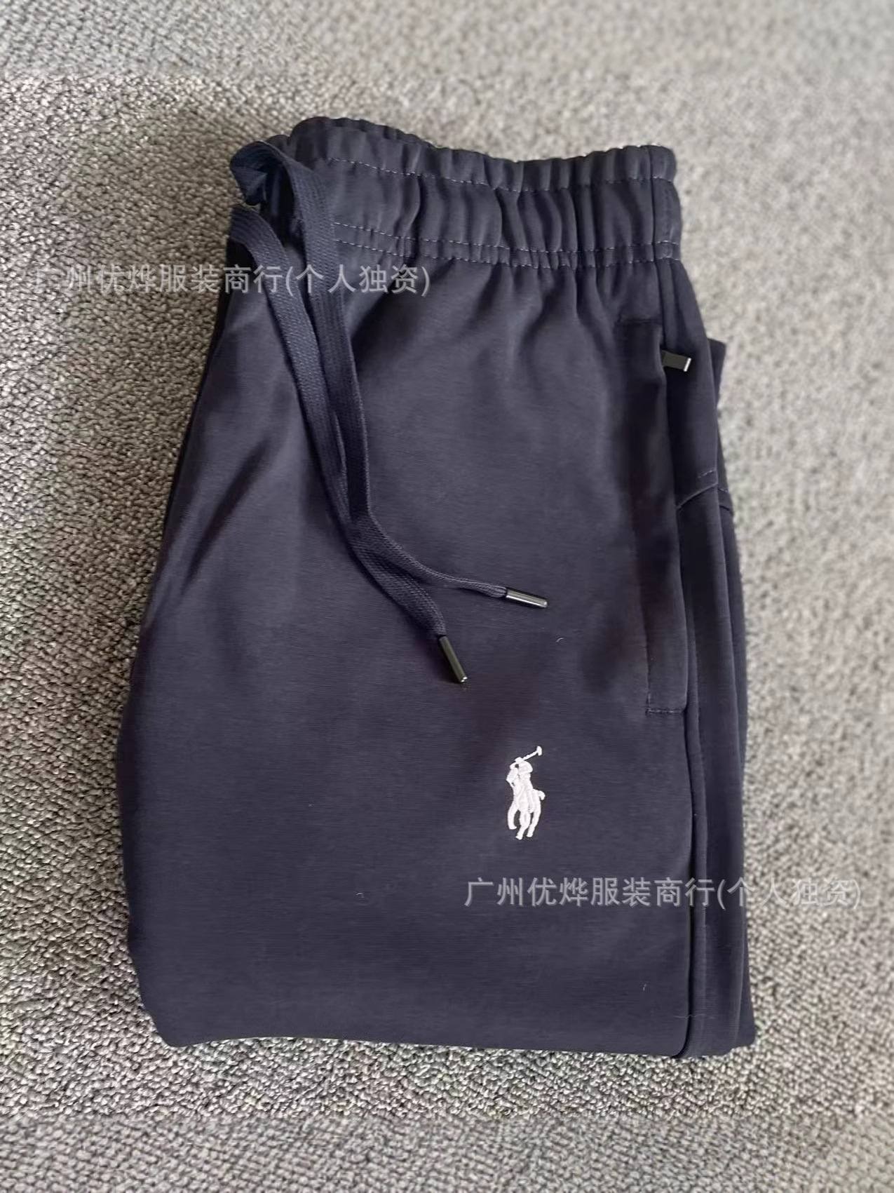 Comercio exterior transfronterizo primavera y otoño nuevos pantalones bordados de pony para hombres y mujeres sueltos pantalones deportivos casuales de moda