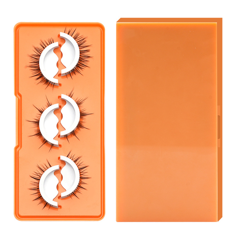 Super adhesivo impermeable autoadhesivo falso pestañas rápidas mano temblor en vivo venta caliente maquillaje colorido yan autoadhesivo pestañas