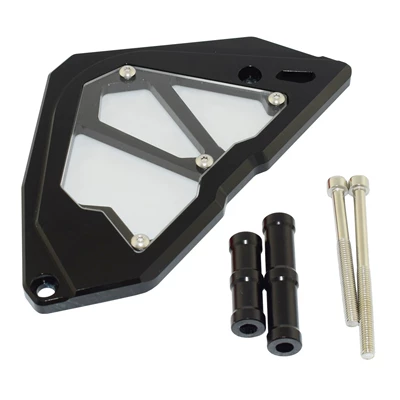 Suitable for Kawasaki Ninja 250 300 Z250 Z300 Front Chain Cover Front Chain Guard Small Chain Cover (Motorcycle frame) - black
