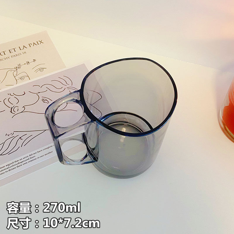 北欧風透明シンプル幾何学創意洗面カップ家庭用耐熱実用ブラシカップうがいカップカップ|undefined