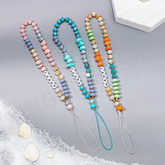ins color series crystal mobile phone chain for women creative colorful mobile phone pendant 13pro mobile phone case lanyard wholesale