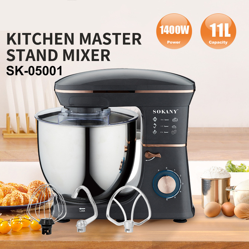 Cross-Border European Standard Household Kneading Machine 11L Large Capacity Chef Machine Mixer Fully Automatic Egg Beater and Dough Mixer