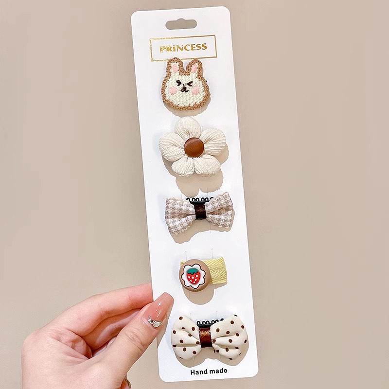 Horquilla de los niños bebé no duele el abrigo del pelo flequillos rotos horquilla tocado niña bebé clip pelo accesorios