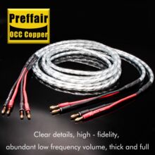 Preffair L308 HiFi发烧级单晶铜镀银音响连接线功放音箱线喇叭线