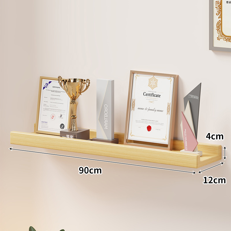 荣誉墙展示架公司墙上一字隔板奖杯奖牌企业学校证书壁挂式置物架|undefined