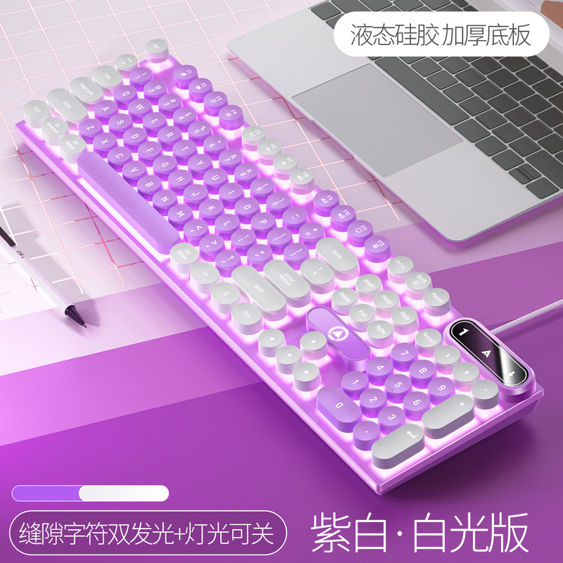 銀彫刻k 600電気競争機械の手触りは鶏のゲームの発光のキーボードの有線のパンクの色合わせのコンピュータの部品を食べて卸売りします。|undefined