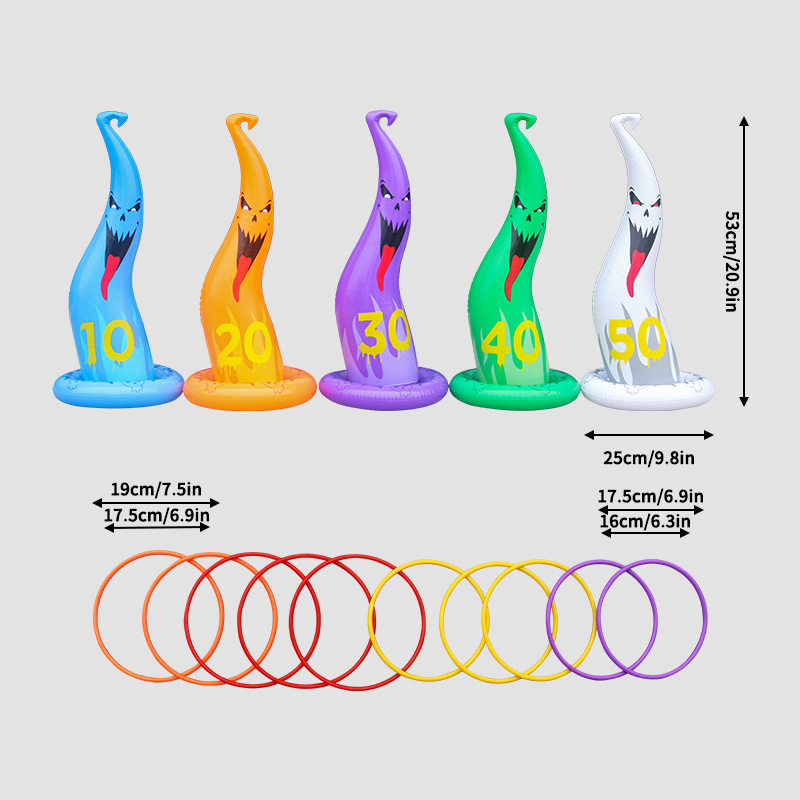Ghost hats 5-pack (10 plastic rings)