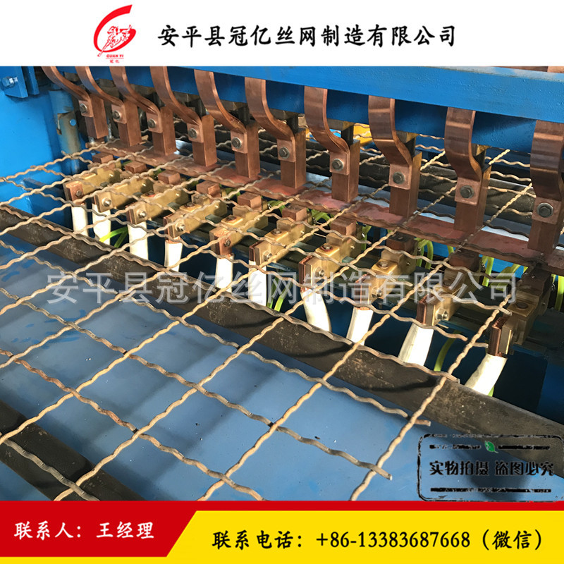 丝径6mm 网孔100x100mm波浪花形 定位花型 直丝编织焊接支护网