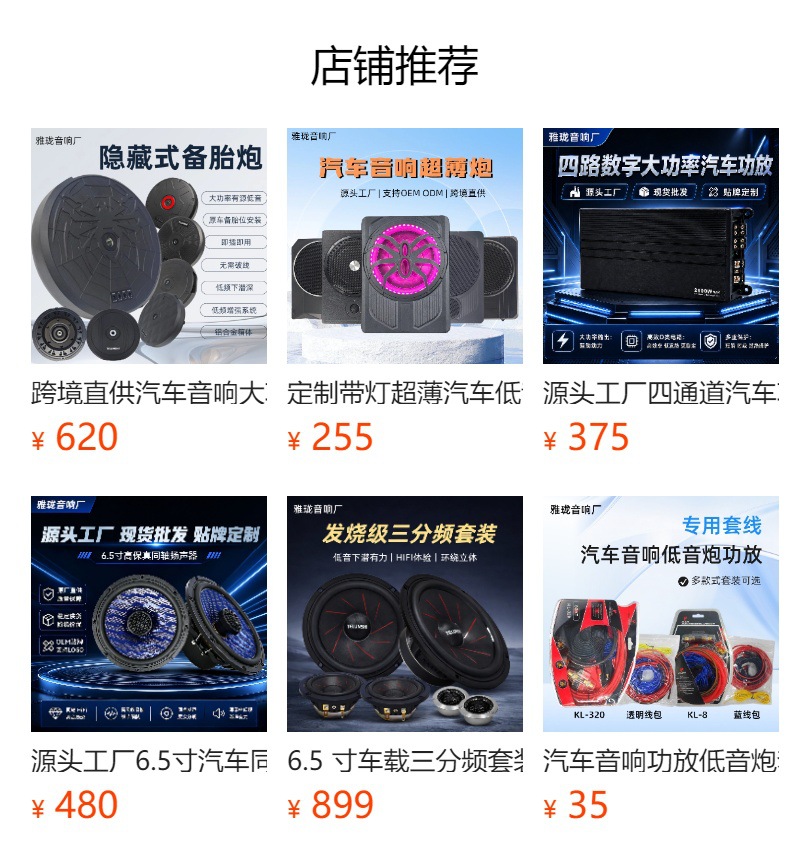 8/ 10inch Car-Mounted Ultra-Thin Subwoofer Wooden Box with Active Bass, Under-Seat Installation, with Tweeter, Bluetooth, Custom-Made, Direct Supply from Factory