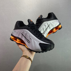 クロスボーダー SHOX R4 エアクッションランニングシューズメンズエアコラム高さ増加カジュアルスポーツランニングシューズレトロレーシング大きいサイズのトレンディな靴